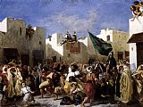 Eugene Delacroix The Fanatics of Tangier painting